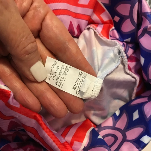 Pink and Blue Stretch GoGo Pants - Picture 6 of 6